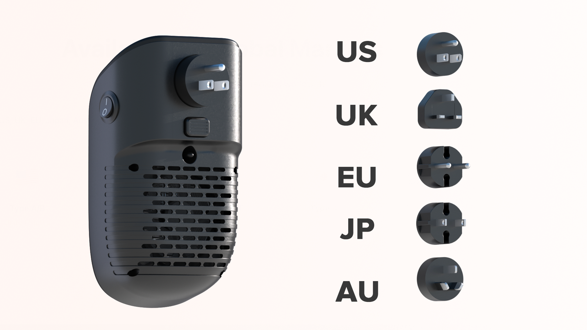 G-WILL Global Plug Compatibility - US, UK, EU, Japan, Australia
